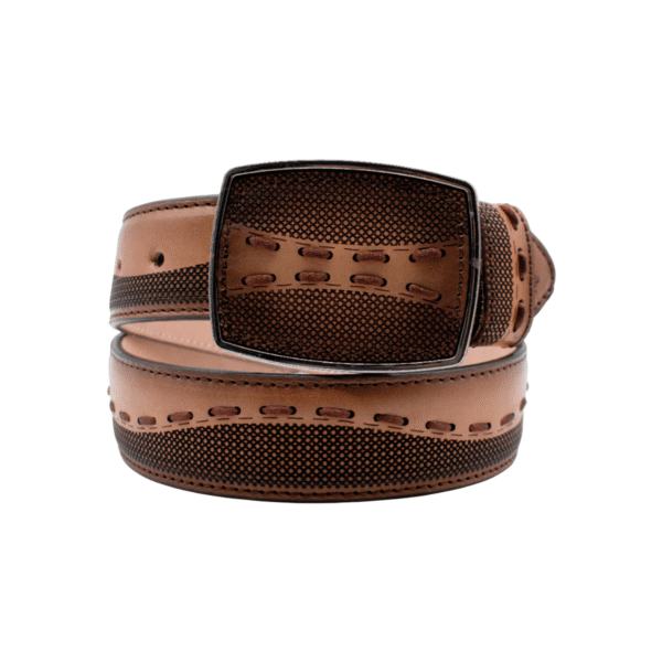 CINTURON TIPO CORGEGA DE COLOR MIEL TEJIDA