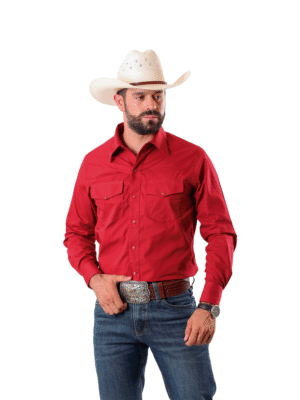 CAMISA VAQUERA ROJA