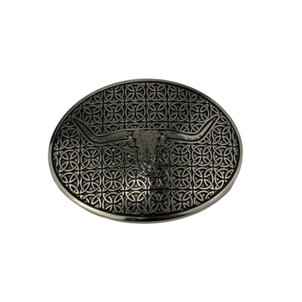 HEBILLA CON DISEÑO DE TORO PARA CINTO VAQUERO