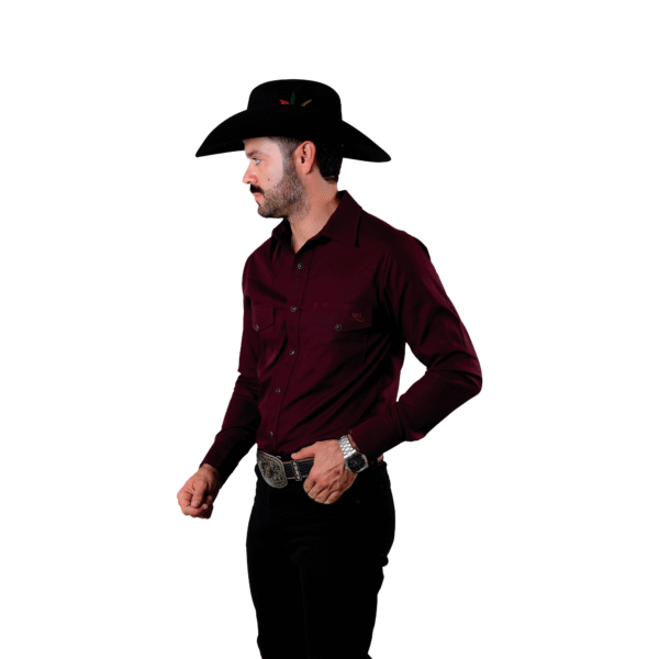 Camisa de Caballero Básica Vino