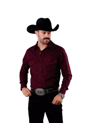 CAMISA DE HOMBRE VAQUERA VINO