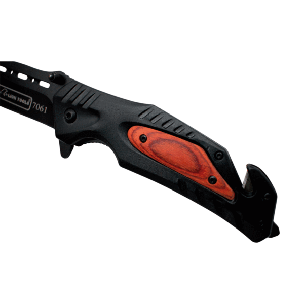 Navaja Pavonada Cacha de Metal y Madera