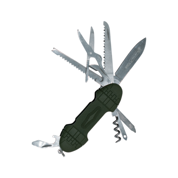 Navaja 12 Usos Mango Rubber Verde