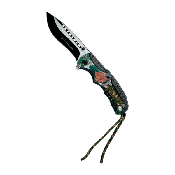 Navaja Monte Camuflaje con Cuerda