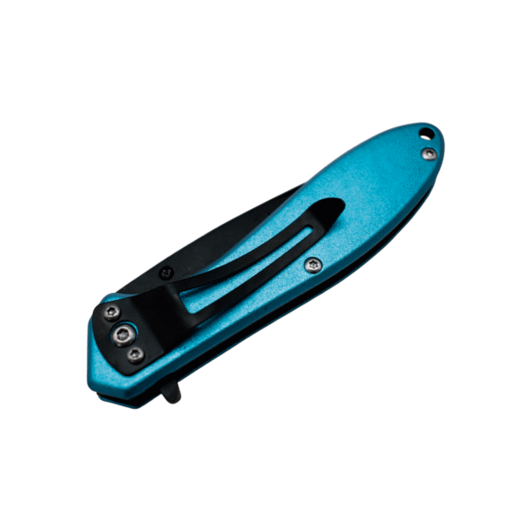 Navaja Monte Pavonada de Mango Azul