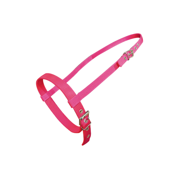 Cabezada Bozal con Ahogador Rosa