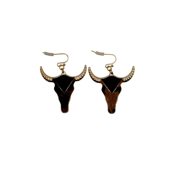 Arete de Vaca Aterciopelado Café