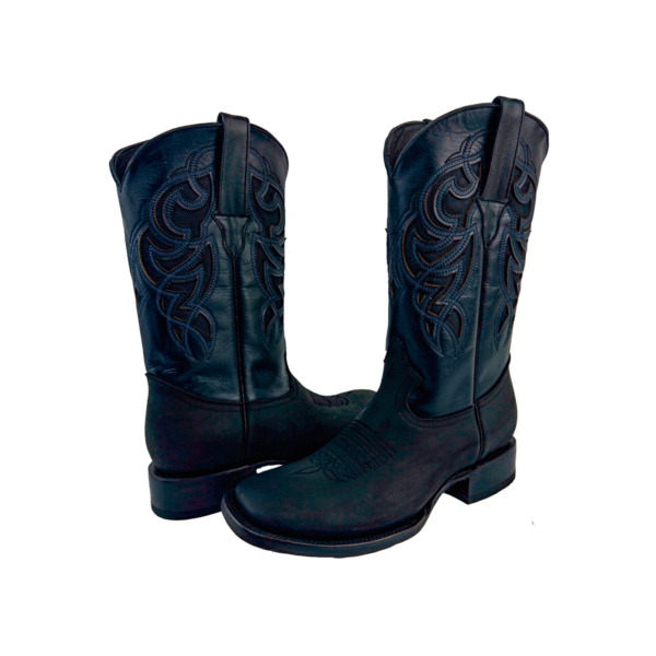 Bota de Piel Laser Bordado