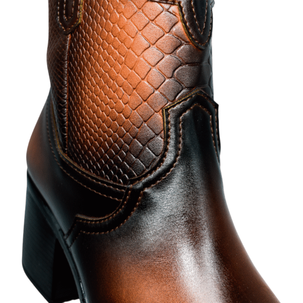 Botin Grabado Exotico Piton