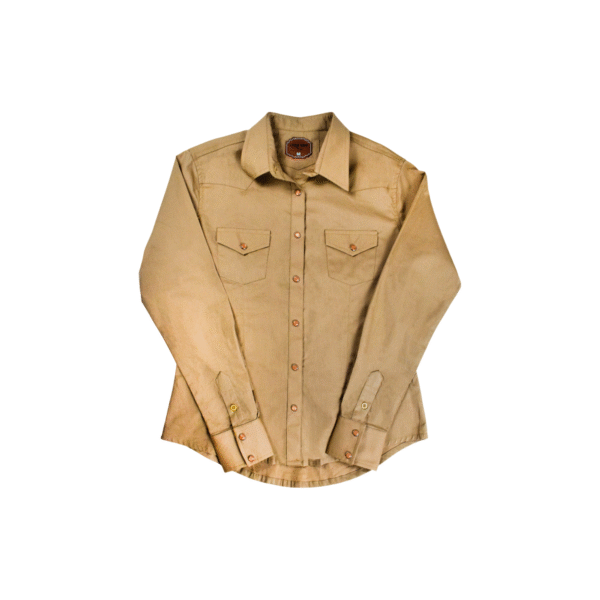 Camisa de Dama Básica Café