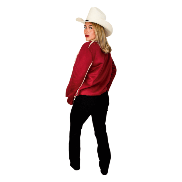 Chamarra Corta Forrada Roja