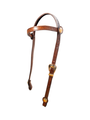 Cabezada Lisa de Vaqueta