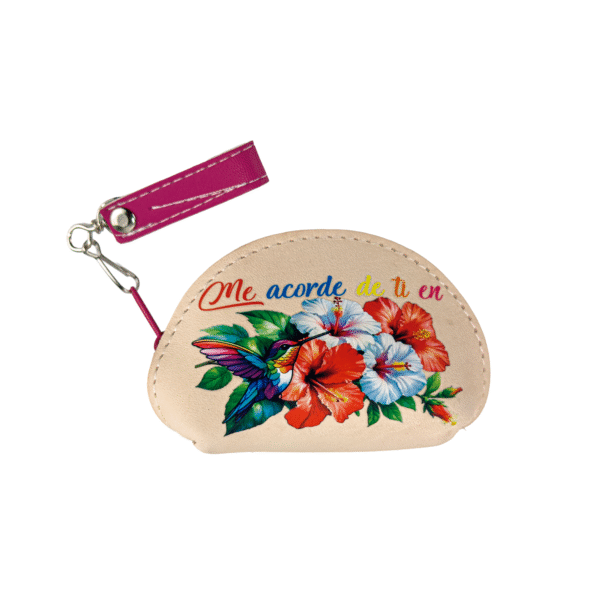 Monedero de Flores Ovalada