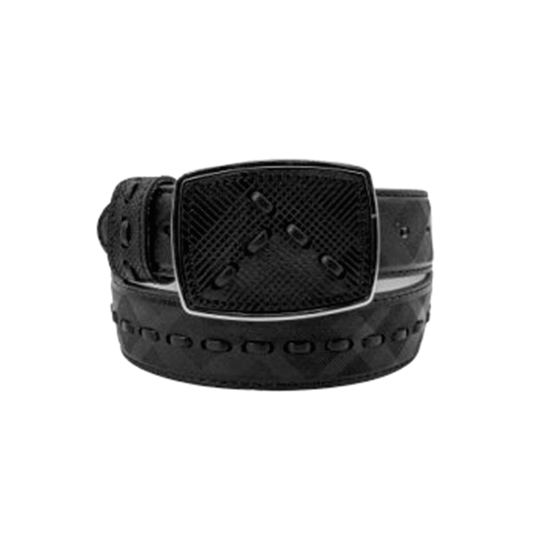 Cinturon Corcega Negro con Una Costura