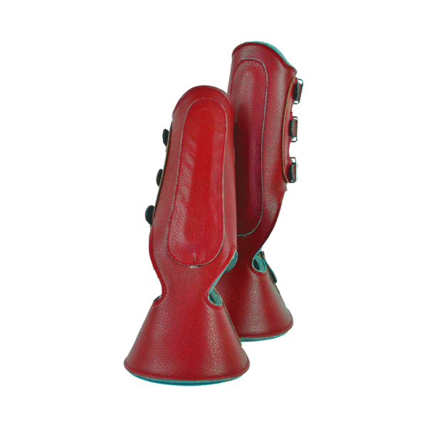 Protectores de 2 Piezas Tipo Campana de Piel Rojo