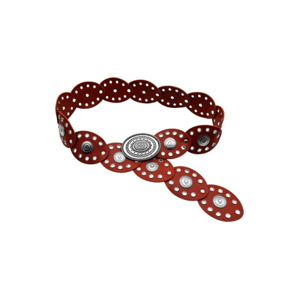 Cinturon Vaquero con Hebilla Plata Antigua