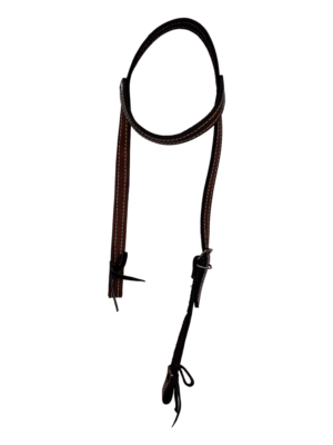 Cabezada de Vaqueta 1 Oreja Café Oscuro