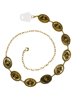 Cinturon de Cadena Medallon con Diseños Variados