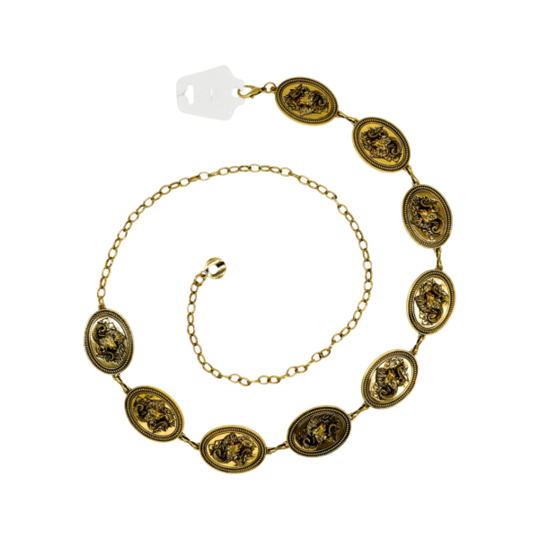 Cinturon de Cadena Medallon con Diseños Variados