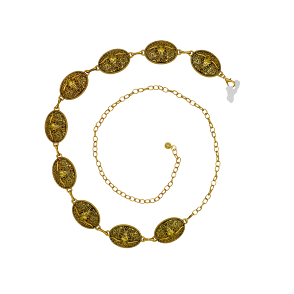 Cinturon de Cadena Medallon con Diseños Variados