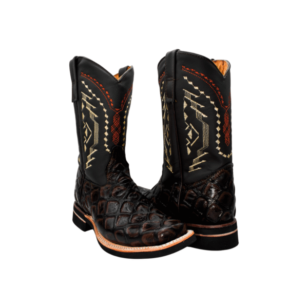 Bota Grabado Exotico Pescado