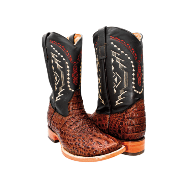 Bota Grabado Exotico Cocodrilo