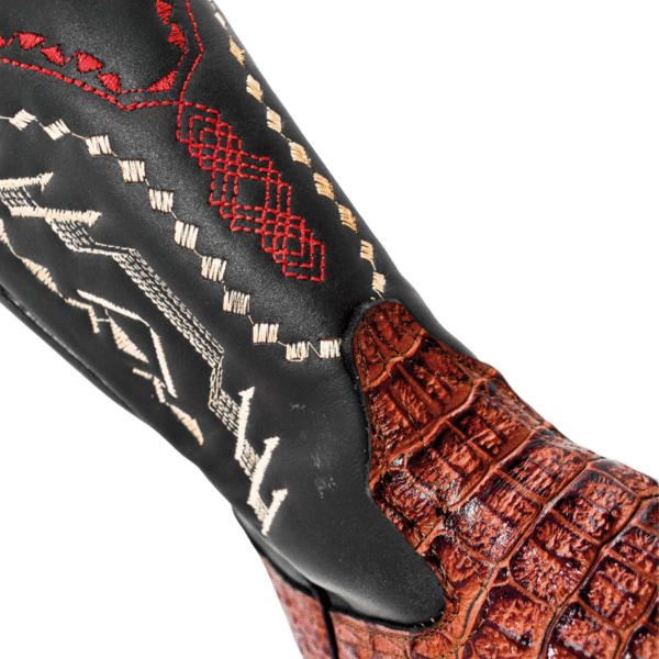 Bota Grabado Exotico Cocodrilo