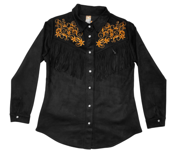 CAMISA BORDADA/ FLECOS