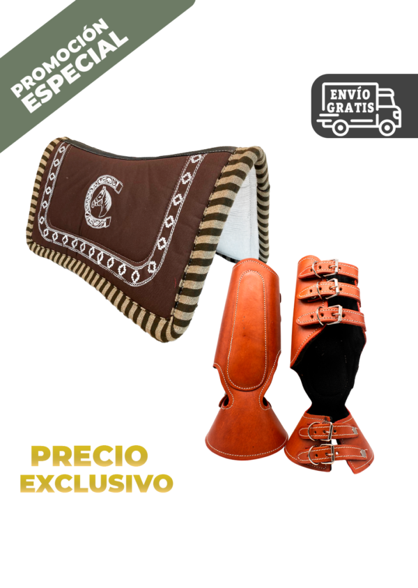 CONJUNTO CARONA CHARRA MAS PROTECTORES DE PIEL