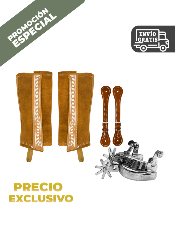 15. CONJUNTO POLAINAS CORTAS BORDADAS CONJUNTO POLAINAS CORTAS BORDADAS