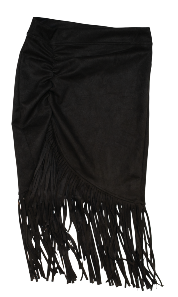 FALDA LARGA CON FLECOS