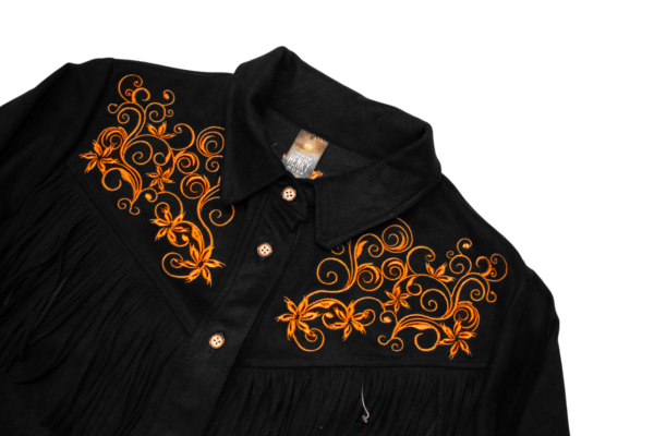 CAMISA BORDADA/ FLECOS