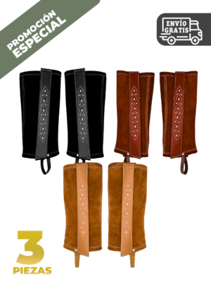 CONJUNTO POLAINAS DE CARNAZA CORTA