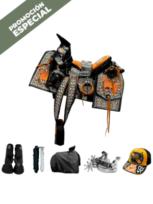 COMBO VAQUETA BORDADA CON ASIENTO ORTOPEDICO