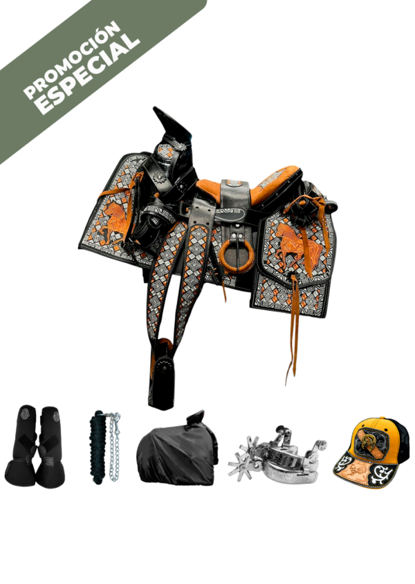 COMBO VAQUETA BORDADA CON ASIENTO ORTOPEDICO