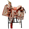 MONTURA CUADRADA VAQUETA BORDADA ASIENTO FORRADO
